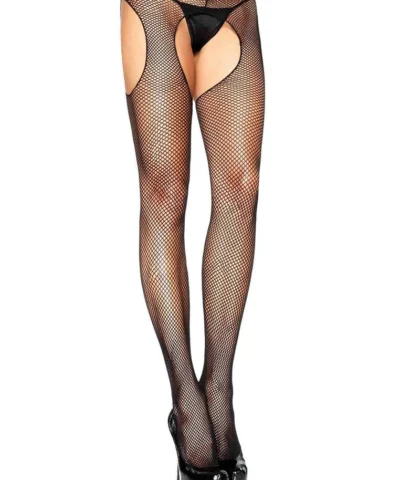 Leg Avenue Harley Fishnet Suspender Hose Garterbelt Stockings And Suspender Hose