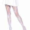 Leg Avenue Giselle Snowflake Pantyhose Halloween And Holiday Hosiery