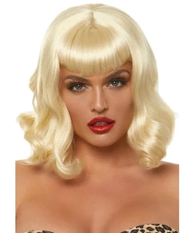 Leg Avenue 16” Retro Bang Curly Bob Wig Wigs