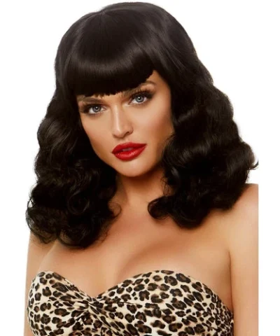 Leg Avenue 16” Retro Bang Curly Bob Wig Wigs