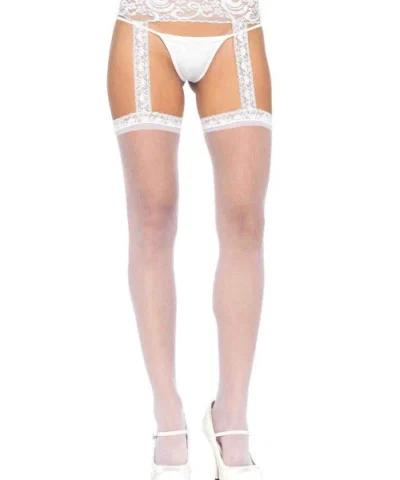 Leg Avenue Garterbelt Stockings And Suspender Hose Thea Garter Belt Thigh High