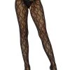 Leg Avenue Flower Daisy Chain Tights Net & Lace Tights
