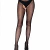 Leg Avenue Mercedes Sheer Crotchless Pantyhose