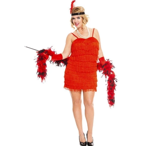 Music Legs 1920's Flaming Flapper Costume