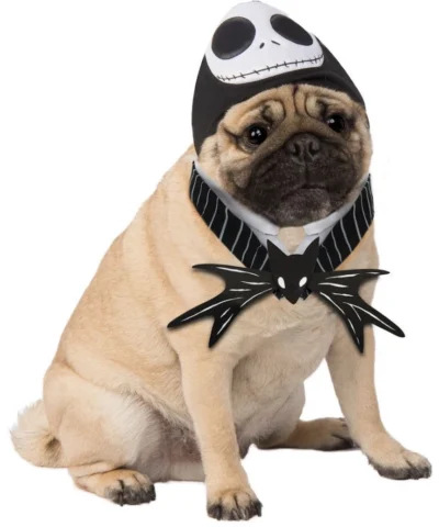 Rubies Holiday Pet Costumes Jack Skellington Pet Collar And Headpiece