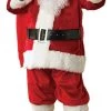 Rubies Mens Holiday Regency Plush Santa Suit With Faux Fur Trim