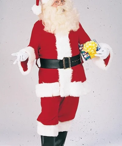 Rubies Mens Holiday Deluxe Velveteen Adult Santa Suit With Faux Fur Trim
