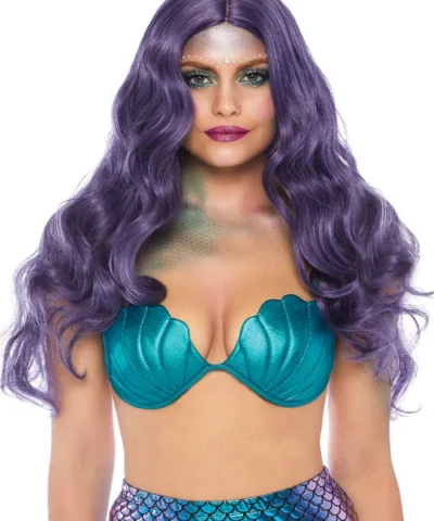 Leg Avenue 29" Mermaid Wavy Long Center Part Wig