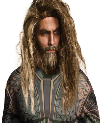 Rubies Adult Aquaman Movie Aquaman Beard And Wig Set