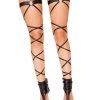 Leg Avenue Roma Costume Shimmering Leg Wraps With O-Rings