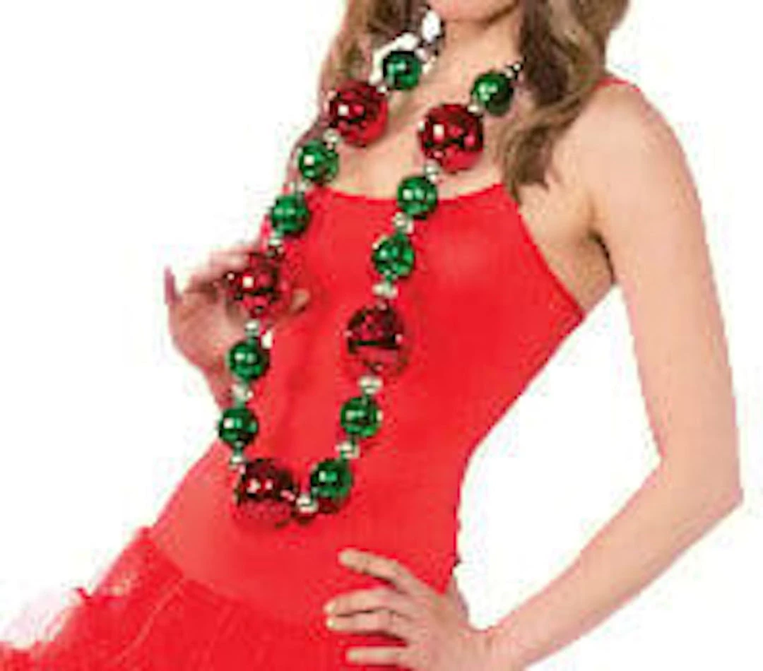 Rubies Costume Jewelry Rubie's Costume Women's Clausplay Jumbo Christmas Necklace
