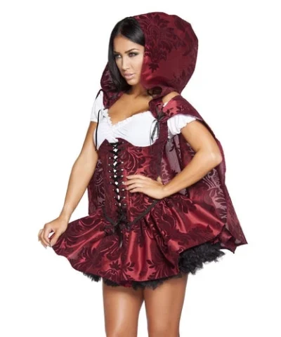 Roma 4-Piece Lusty LiL Red Women’s Costume Fairytale & Fanasty