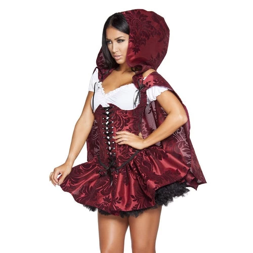 Roma 4-Piece Lusty LiL Red Women’s Costume Fairytale & Fanasty
