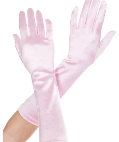 Music Legs Elbow Length Satin Gloves