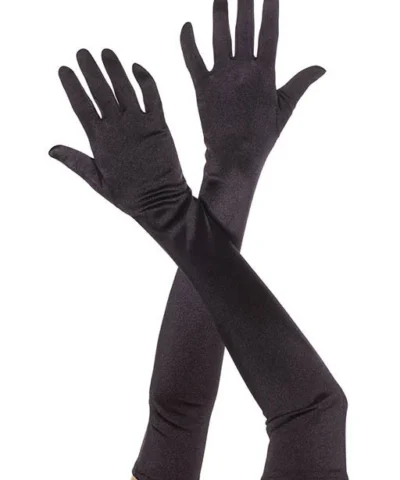 Music Legs Extra Long Satin Gloves Gloves & Arm Warmers