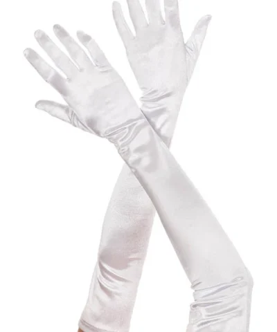 Music Legs Extra Long Satin Gloves Gloves & Arm Warmers