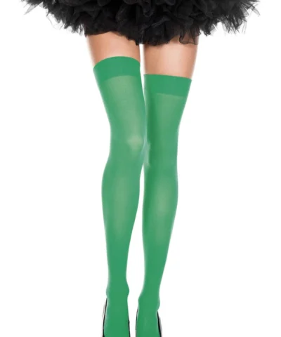 Music Legs Opaque Thigh Hi Sheer And Opaque Thigh Highs