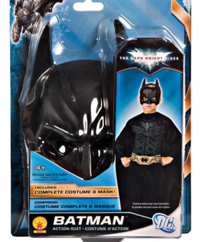 Rubies Kids Licensed Costumes Kids Batman Action Suit Set – Batman: Dark Knight Trilogy