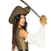 Roma Best Selling Products Gold Skull Pirate Hat