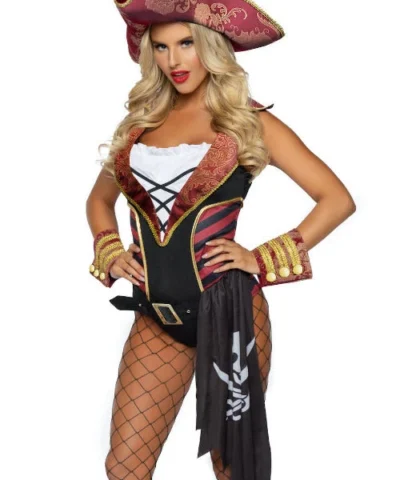 Legavenue Ladies Pirates 4 PC Sultry Swashbuckler Costume