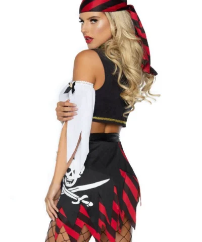 Leg Avenue 4 PC Wicked Pirate Wench Costume Ladies Pirates