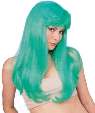Rubies Wigs Glamour Wig Green