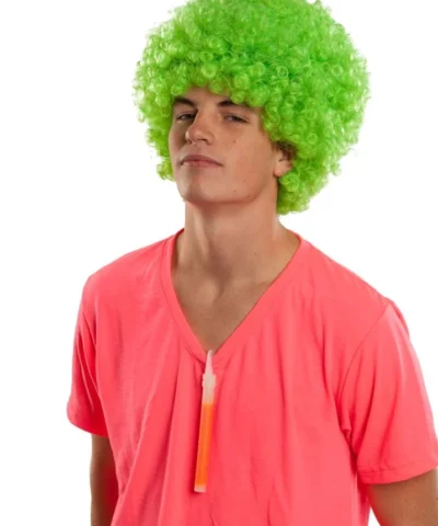 Rubies Green Rave Afro Wig Wigs