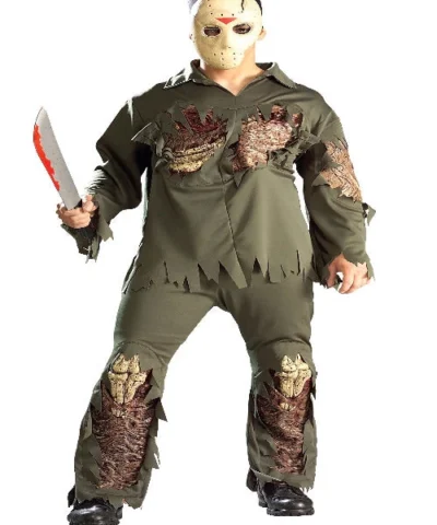 Rubies Mens Licensed Costumes Super Deluxe Adult Jason Costume
