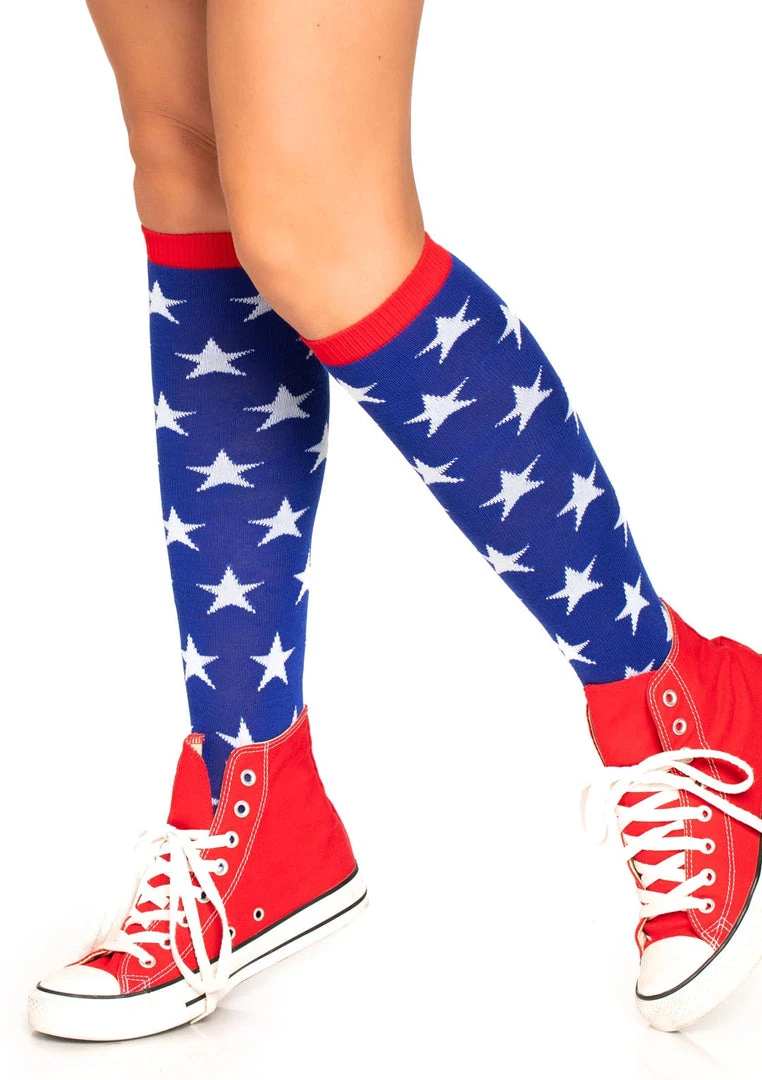 Leg Avenue Star Knee Highs