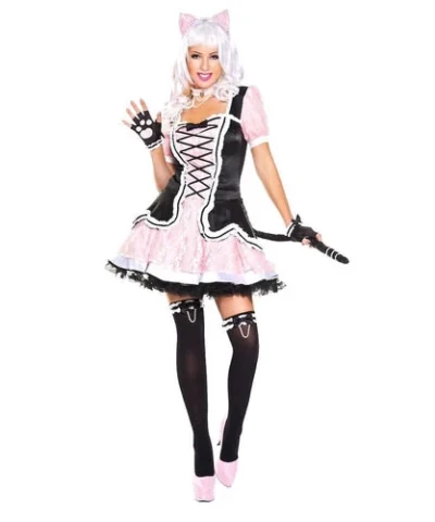 Music Legs Animals 5 Pc Kitty Kat Costume