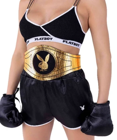 Roma Playboy Collections 5pc Playboy Knock-Out Boxer Costume