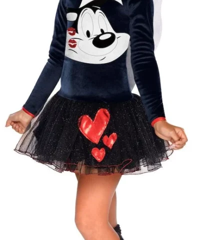 Rubies Hooded Tutu Dress Kids Pepe Le Pew Costume