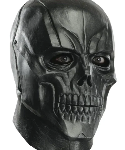 Rubies Rubie's Costume Men's Arkham City Adult Deluxe Overhead Latex Black Mask Face Mask