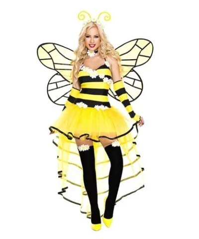 Music Legs Animals 6 PC Deluxe Queen Bee Costume