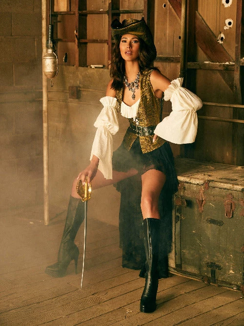 Roma 6 Pc Pirate Queen Costume