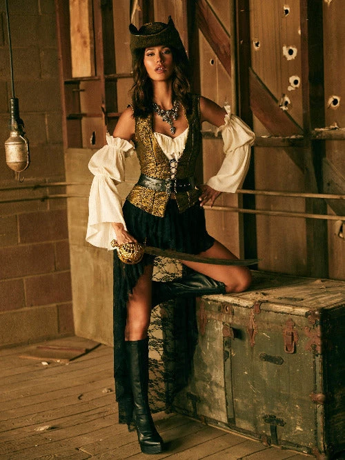 Roma 6 Pc Pirate Queen Costume