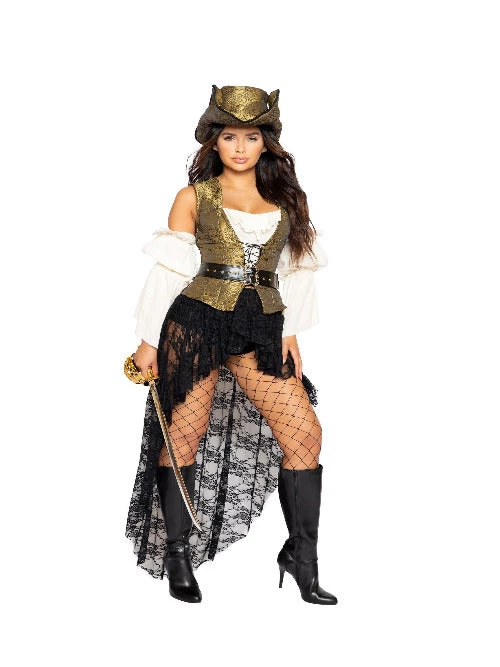 Roma 6 Pc Pirate Queen Costume