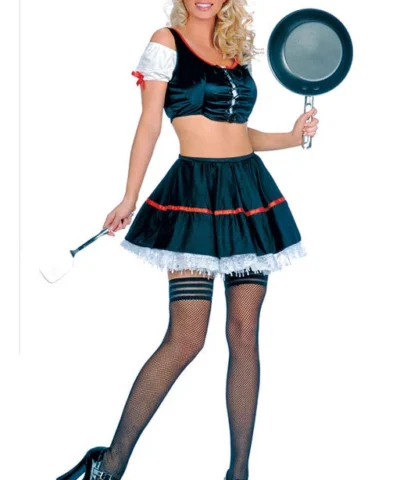 Music Legs Maids Sexy Vintage Women Housewife Outfit