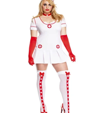 Music Legs Naughty Nurse Plus Women Costume