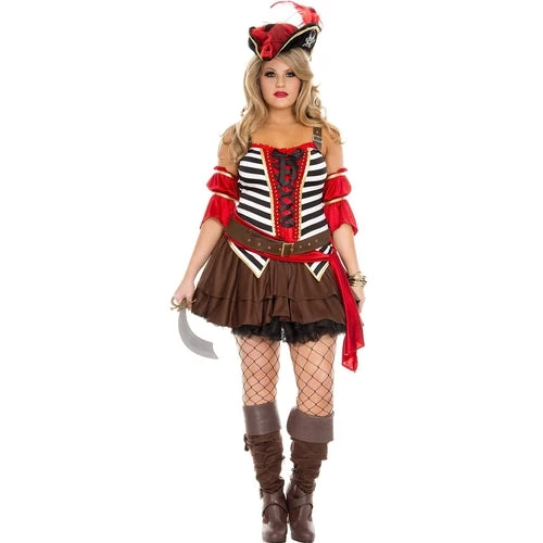 Music Legs Private Pirate Costume Ladies Pirates