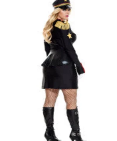 Music Legs Plus Size Womens Golden Star General Costume