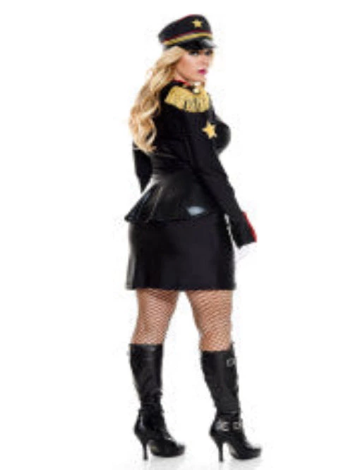 Music Legs Plus Size Womens Golden Star General Costume