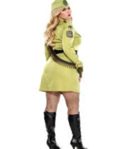 Leg Avenue Plus Size Womens Military Cadet Costume Military & Uniforms
