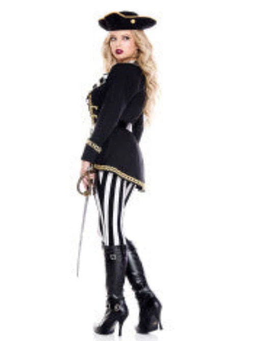 Music Legs High Seas Captain Women Costume Ladies Pirates