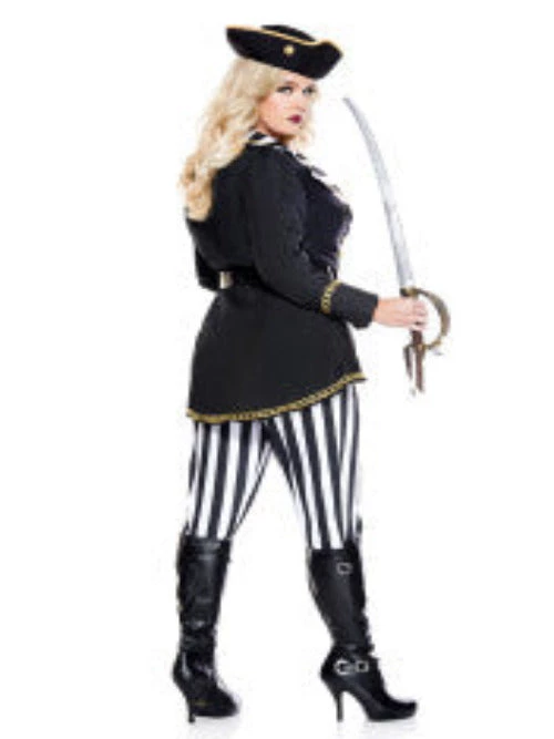 Music Legs High Seas Captain Women Costume Ladies Pirates