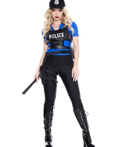 Music Legs Traffic Stopper Police Women Costume