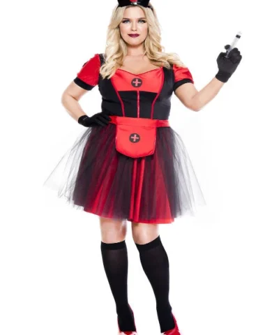 Music Legs Plus Size Night Nurse Women Costume Military & Uniforms