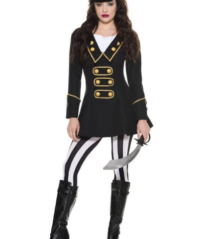 Music Legs High Class Pirate Women Costume Ladies Pirates