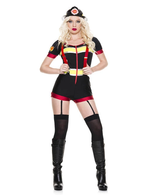 Music Legs Fire Captain Women Costume Military & Uniforms