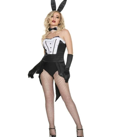 Music Legs Ladies Tuxedo Madame Bunny Teddy Costume Set